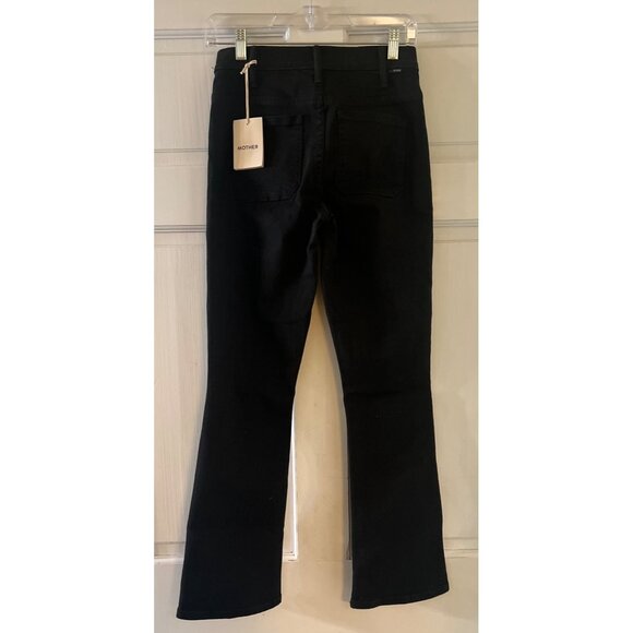Mother The Patch Pocket Insider Ankle Crop Jeans Size 25 in Pitch Black - Picture 5 of 6